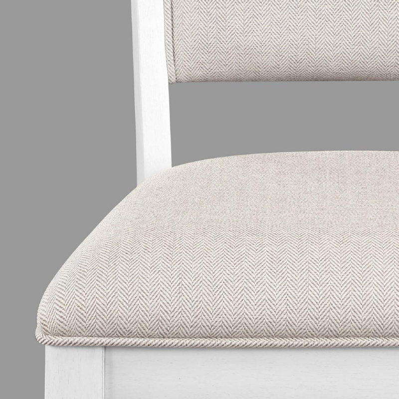 Ensemble de 2 chaises d'appoint de style campagnard à hauteur de comptoir, Blanc