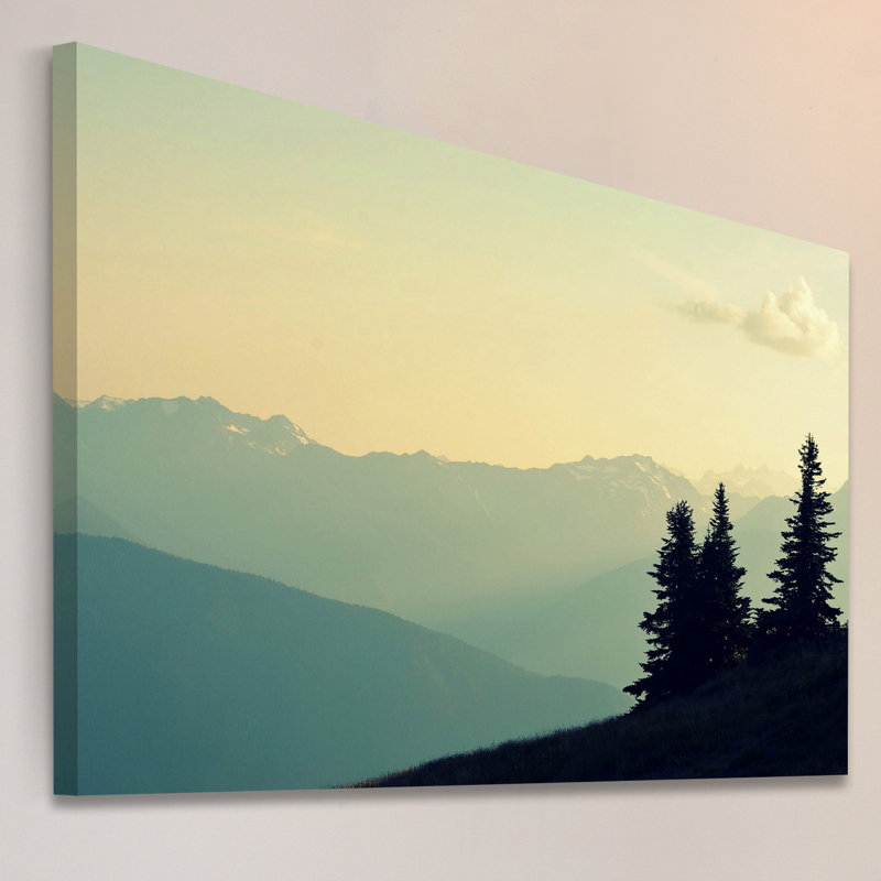 Reproduction d’art sur toile tendue "what a merveilleux world" par robin, H 20 po x l 30 po x P 1,5 po