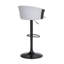 Tabouret de bar réglable en bois noir