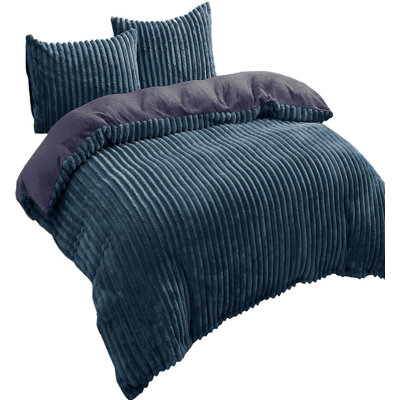 Kord DF Polyester Solid Colour Duvet Cover Set with Pillow Shams