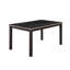 Table de salle à manger en bois rectangulaire avec banc, table de cuisine avec banc pour petit espace, table de salle à manger pour 6 personnes, noir