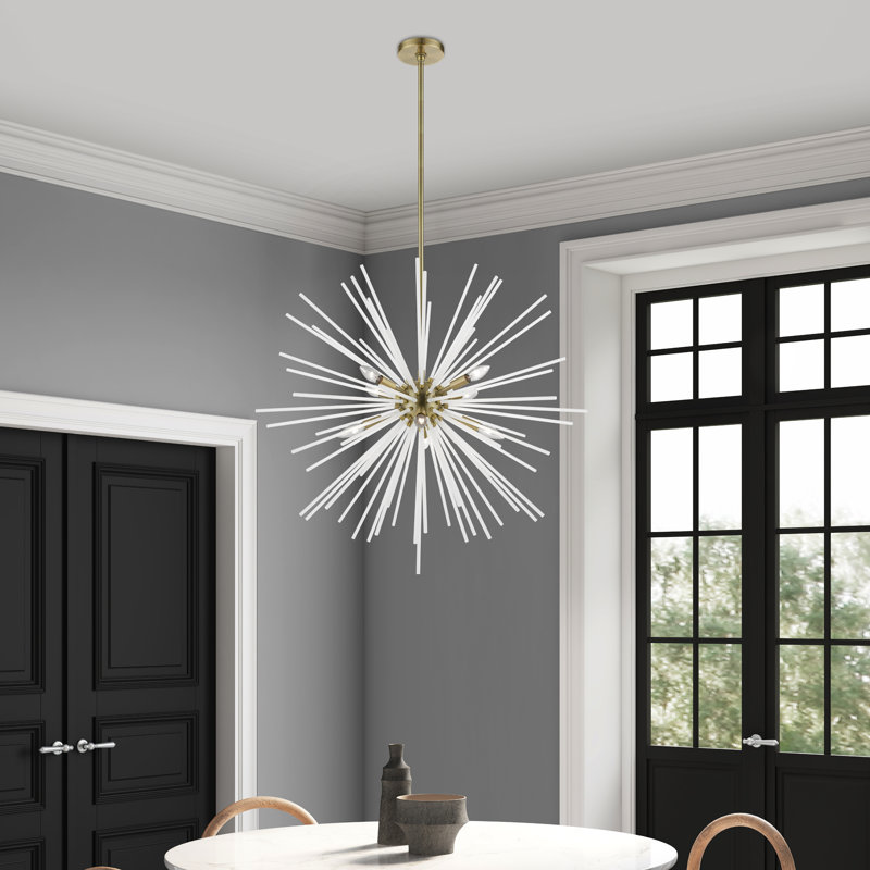 Grand lustre de vestibule Dorlee, Laiton antique