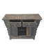 Dual-Drawer Coffer Cabinet with Carved Sides