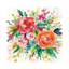 Bright Bouquet I by Carol Robinson - Painting on Canvas-1820958996-1820958995