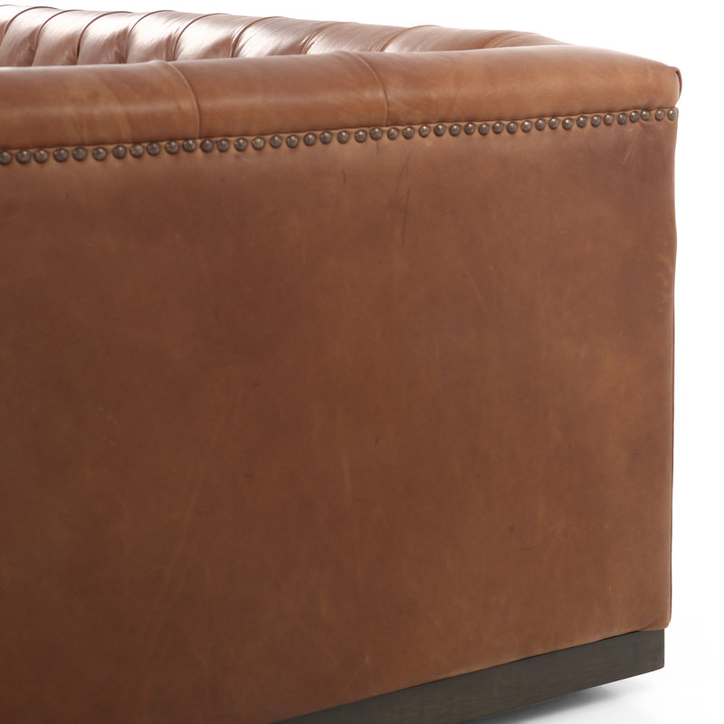 Maxx Sofa, Heirloom Sienna Genuine Leather