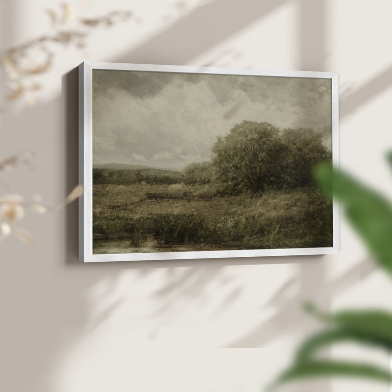 Paysages rétro-DCCX-III-impression encadrée, H 8 po x l 10 po, Blanc