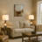 Louann 25.5"Vintage Table Lamps Set With Night Light And Dual USB Ports (Set of 2)-1318593789