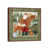 Classic Brown Wood Floater Framed