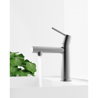 Robinet de lavabo de salle de bain gris - fixation sur le comptoir, levier simple, débit 21, corrosion, égratignure, eau dense sans empreinte digitale, 1 poignée, interrupteur de débit, égratignure, efficace