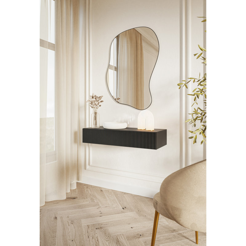 Veldio 90cm Console Table, Black