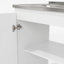 Ensemble d'armoires de cuisine en bois manufacturé moderne Alabama avec base d'évier et armoire murale, blanc-137605714