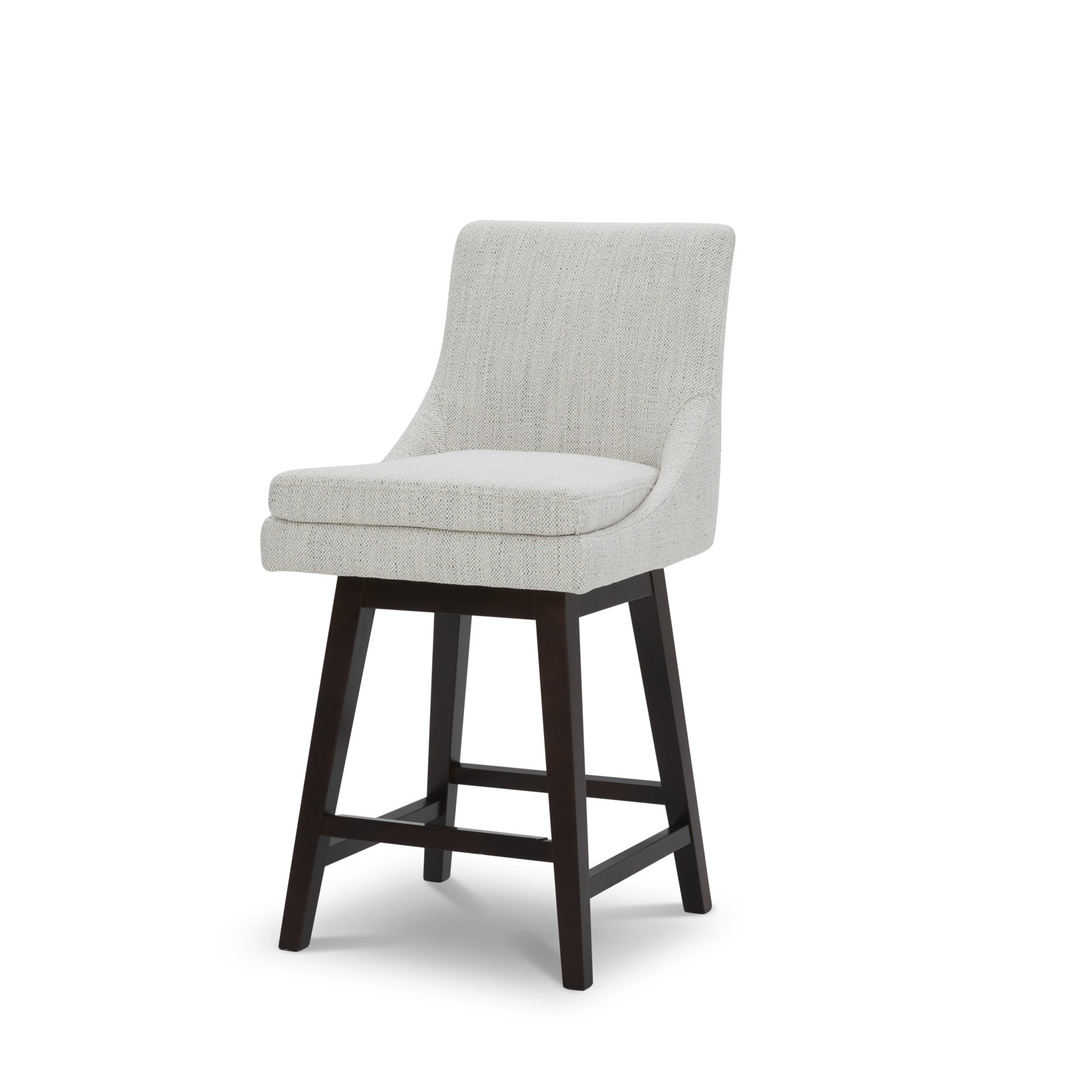 Zahara 26 " Bar Stool, Prestige Ivory Basketweave/Brown