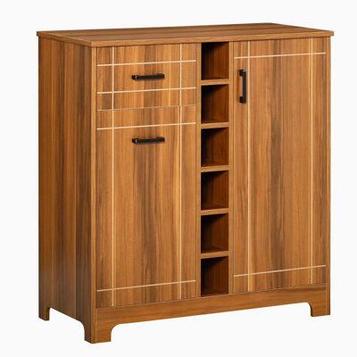 Retro Style Sideboard Rack and Wine Storage Cabinet
