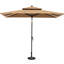 Parasol de marché rectangulaire 59 po x 106 po, base lestée incluse-123538550