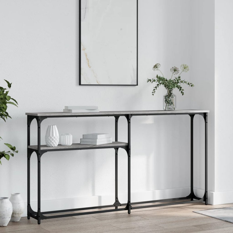 Console Table, 75cm H x 145cm W x 22.5cm D, Grey Sonoma