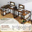 Bureau en coin en L réversible de 47 po avec tablettes de rangement réglables-259134006
