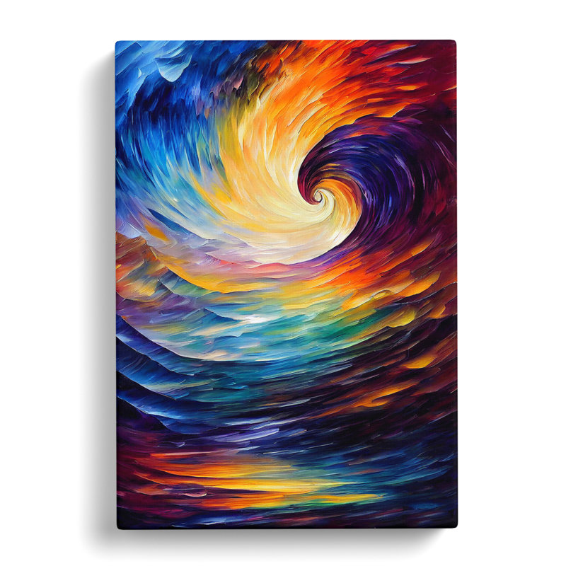 Ocean Wave Abstract No.6 - Wrapped Canvas Painting, 50cm H x 35cm W x 3cm D