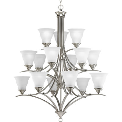 Wanette 15 - Light Dimmable Tiered Chandelier