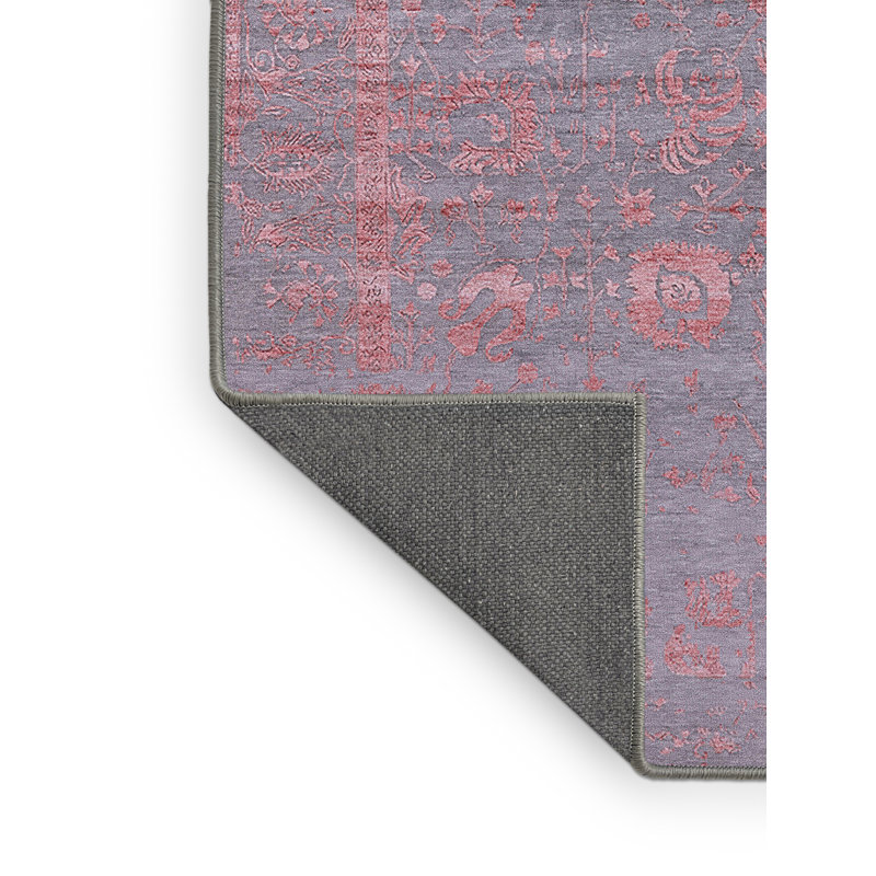 Tapis oriental rouge / gris Hockaday, Rectangle 4 pi x 6 pi