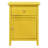 Vibrant Yellow Casual Nightstand