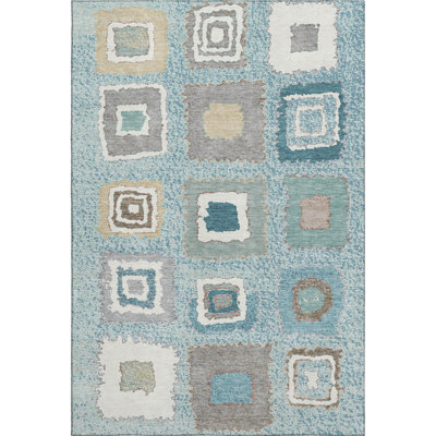 Premium Machine Washable Ariel Geometric Rug