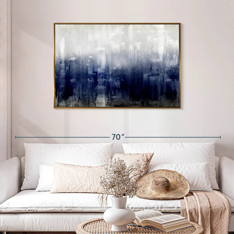 Texture, Cadre flottant doré, 43 po x 29 po