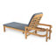 Chaise longue d'extérieur avec accoudoirs