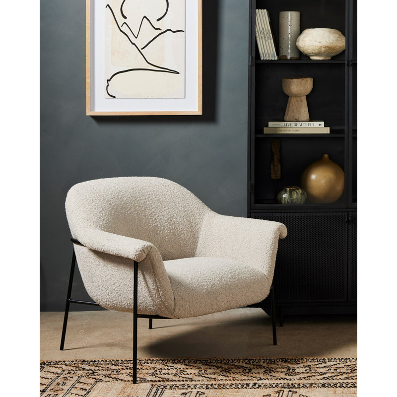 Suerte Boucle Armchair, Knoll Sand