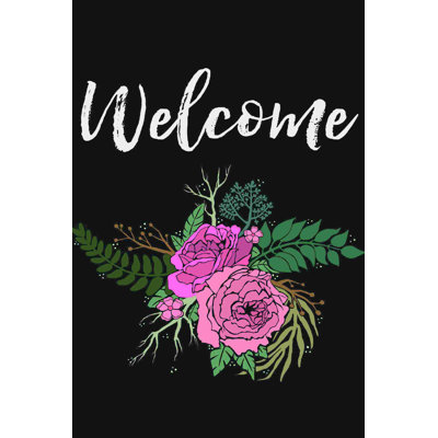Welcome Welcome Floral, impression sur toile tendue