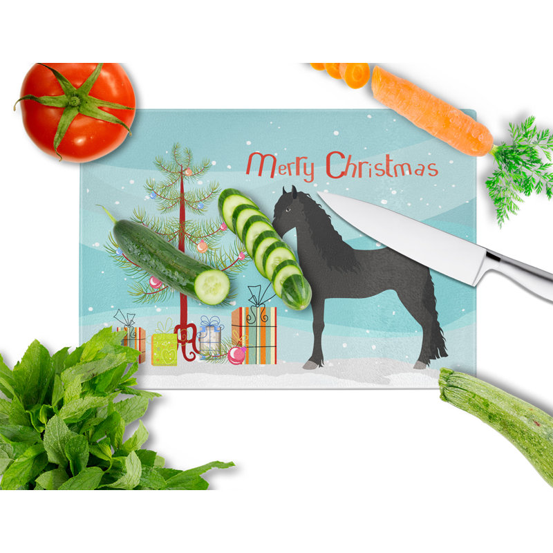 Planche à découper en verre trempé caroline de noël friesian