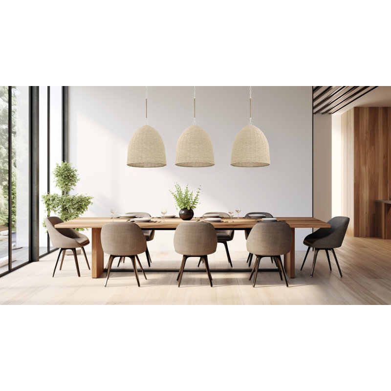 Chrishawna 6 - Light Dimmable Dome Chandelier