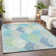 Premium Machine Washable Prisco Teal Rug
