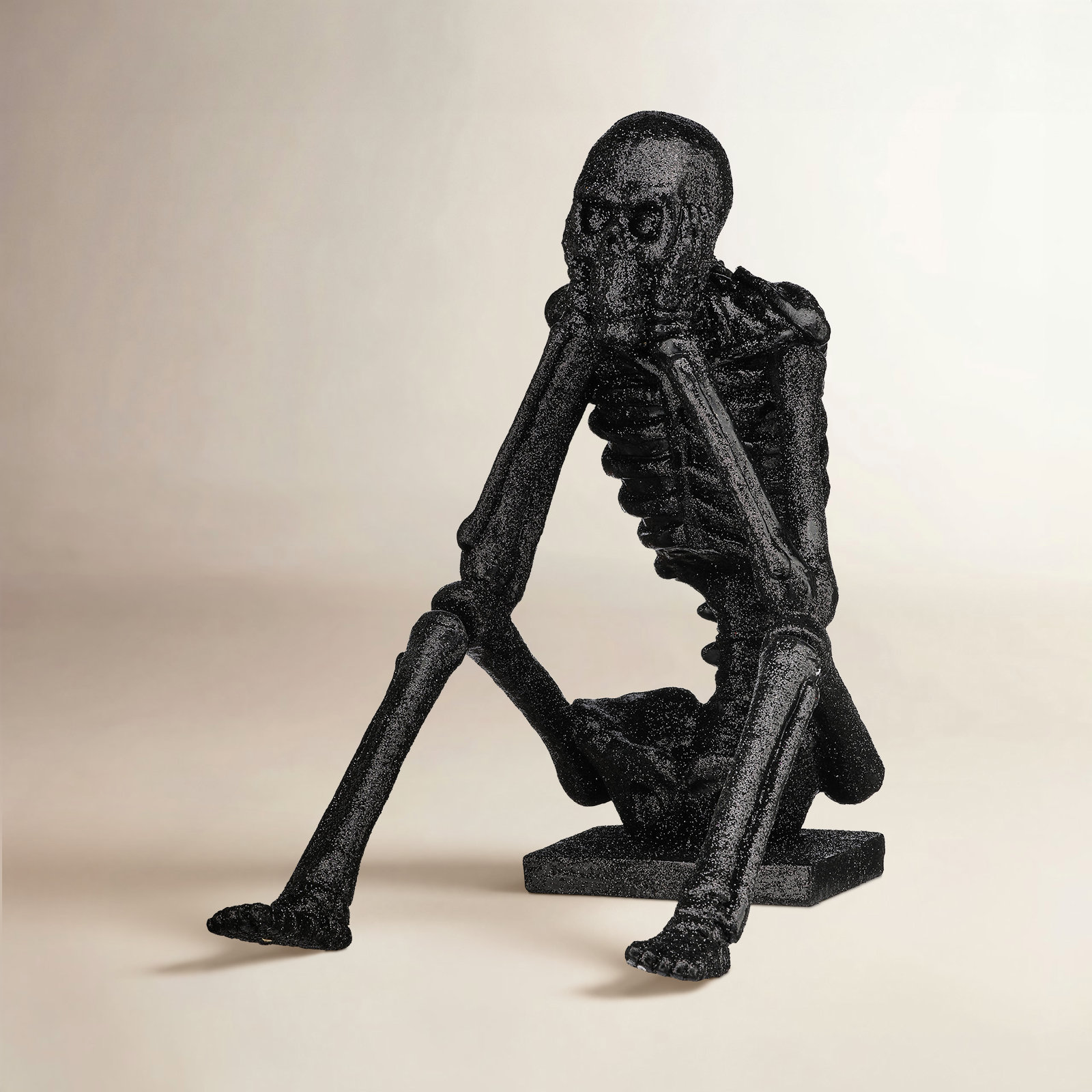 Lichter Glitter Skeleton Holiday Figurine