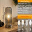 Lampe de table en verre 11,61 po Touched-1448814477