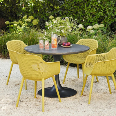 Artha Premium All-Weather Wicker Outdoor Dining Armchair