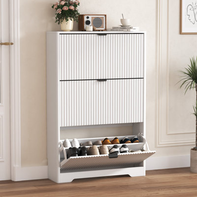 Wavy 3-Door Shoe Storage,