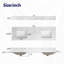 73"X 22" Bathroom Stone Vanity Top Lightning White With Undermount Ceramic Sink And 3 Faucet Hole With Backsplash