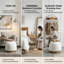 Repose-pieds rond rembourré, repose-pieds pour la chambre à coucher, vestibule-719207310
