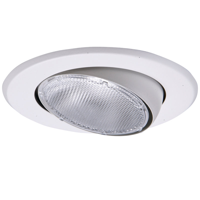 5'' White Adjustable Recessed Trim