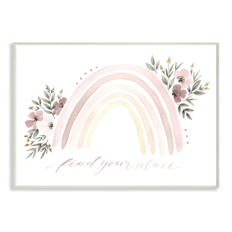 «Find Your Place», impression d'art graphique, H 13 po x l 19 po x P 0,5 po, Plaque murale