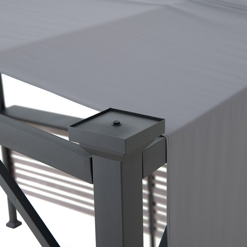 Fabric Whirlpool Pergola TITOV - 270cm x 300cm, grey