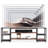 78.7" Extra Long TV Stand For 85+ Inch Tvs, Modern Farmhouse Entertainment Center With 3-Tier Storage Ventilated Shelves & Steel Mesh Back, Brown & Black