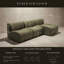 Chaise longue modulaire sans accoudoirs Grossman (verte)-1057746346