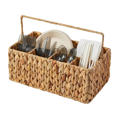 Utensil Caddy Napkin & Silverware Holder for Party Picnic Table