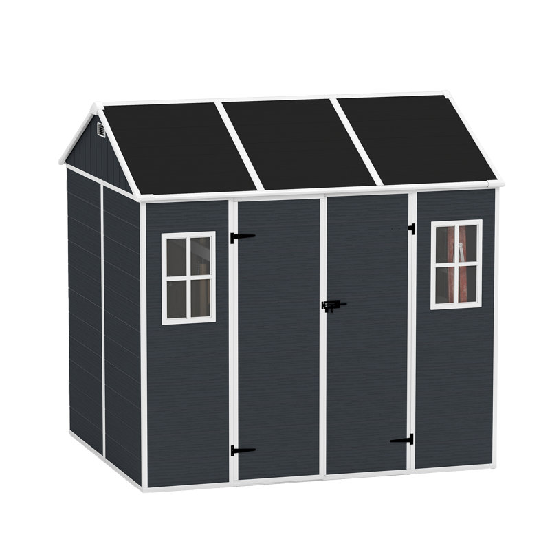 8*7ft Outdoor Storage Shed, 88.58" H x 92.12" W x 85.82" D