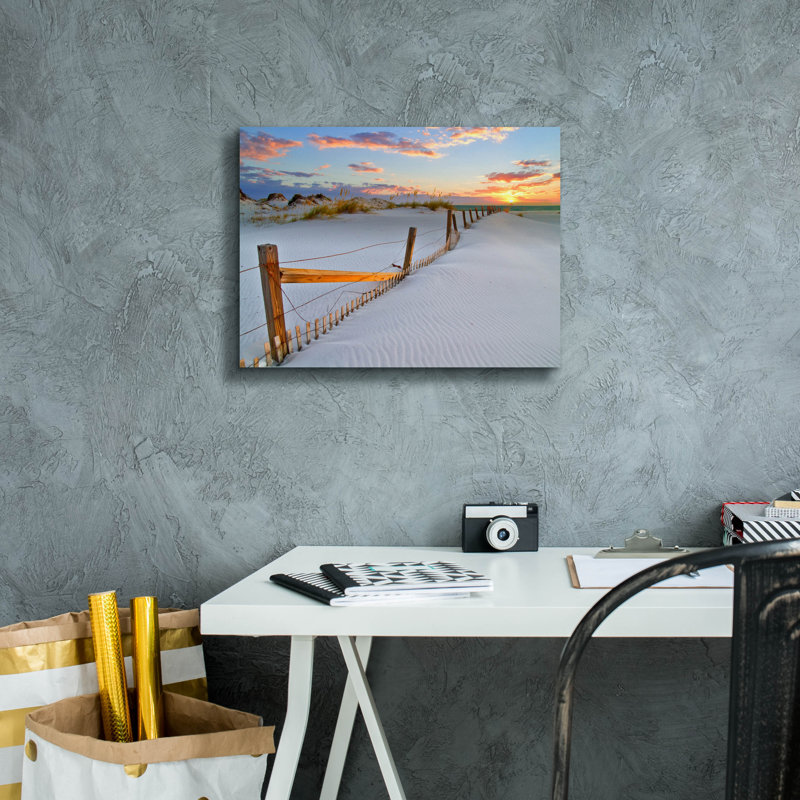 «White Sand Beach Sunset» par Ezra Tanner, H 12 po x l 16 po x P 0,75 po