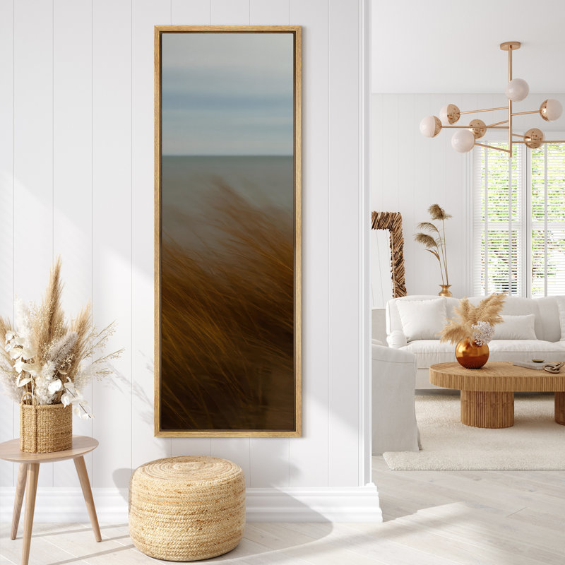 «Beach Landscape», impression sur toile encadrée océan, Naturel, H 60 po x l 20 po