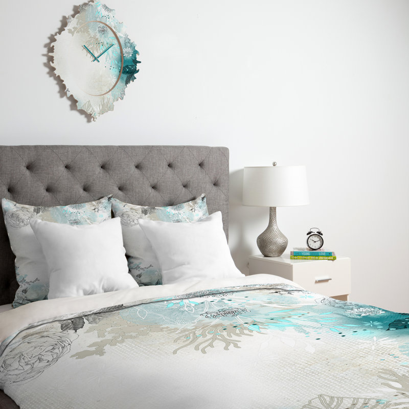 Housse de couette Seafoam, Housse de couette pour lit simple, Poids léger