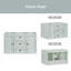 Base de meuble-lavabo simple 29,3 po seulement en vert