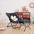 Saucer Chair with Ottoman, Soft Faux Fur Oversized Folding Accent Chair-92360806